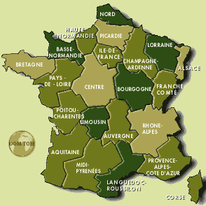 Carte France Region